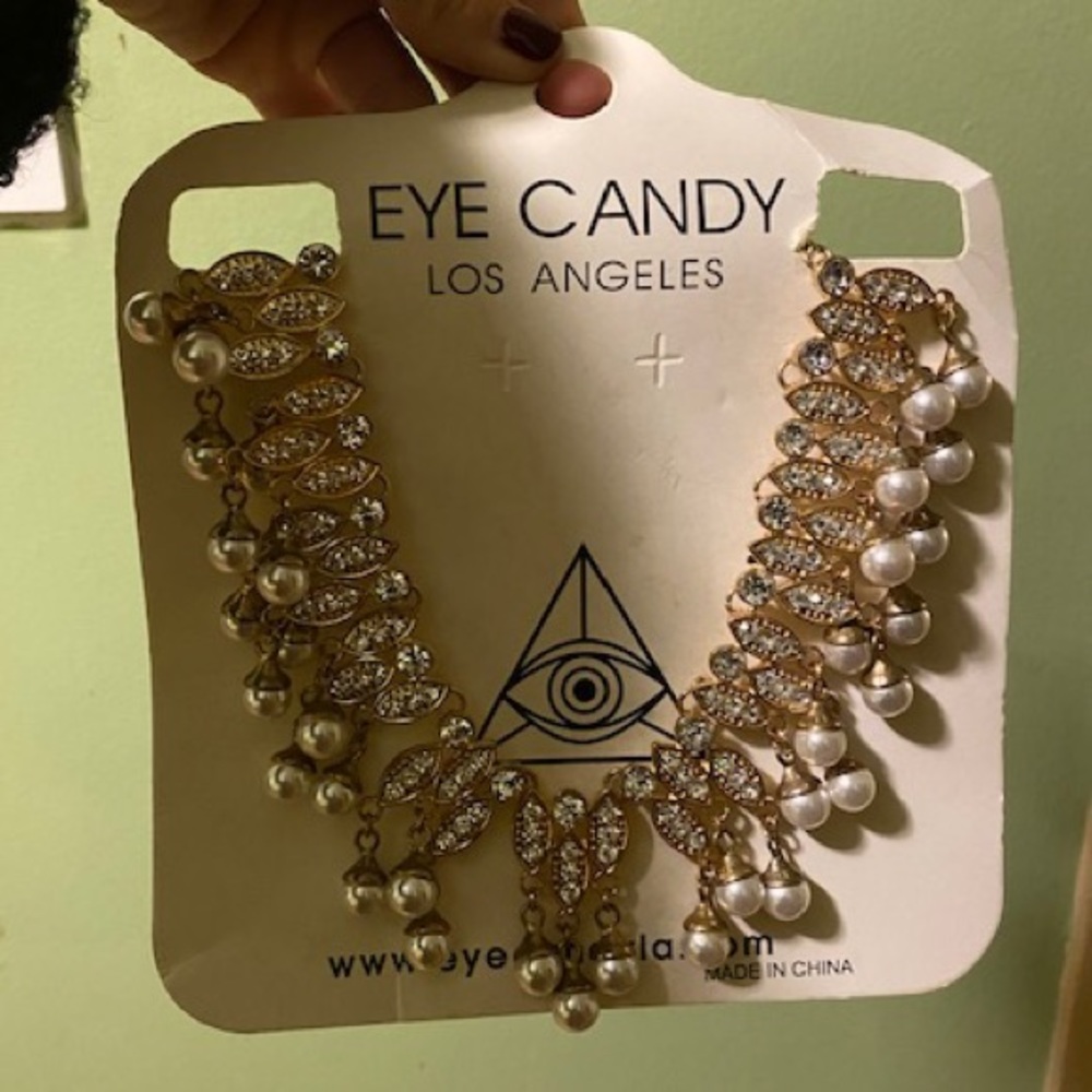 Gold and Pearl Statement Necklace